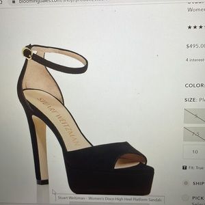 Stuart Weitzman Women’s Disco High Heel Platform